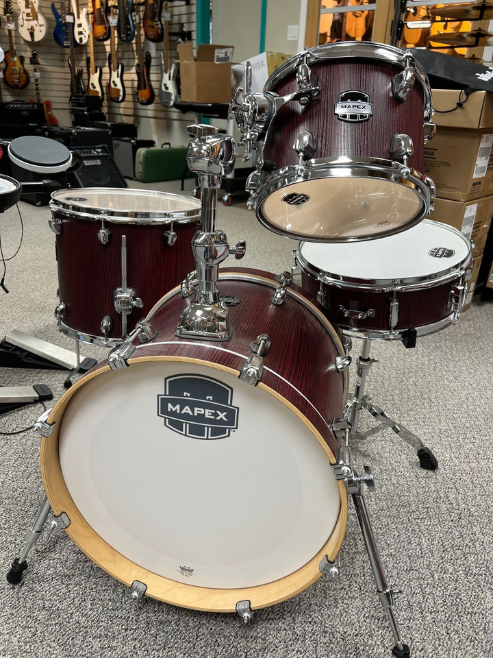 Mapex Mars 4 - Piece Bop Shell Pack (18,10,14,SD) - Bloodwood (Floor Model) by Yorkville