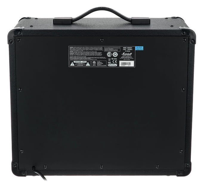 Marshall 30 - watt, 4 - channel 1x10" Guitar Combo Amplifier with 3 - band EQ, Digital Effects/Reverb, Line In by Erikson Music