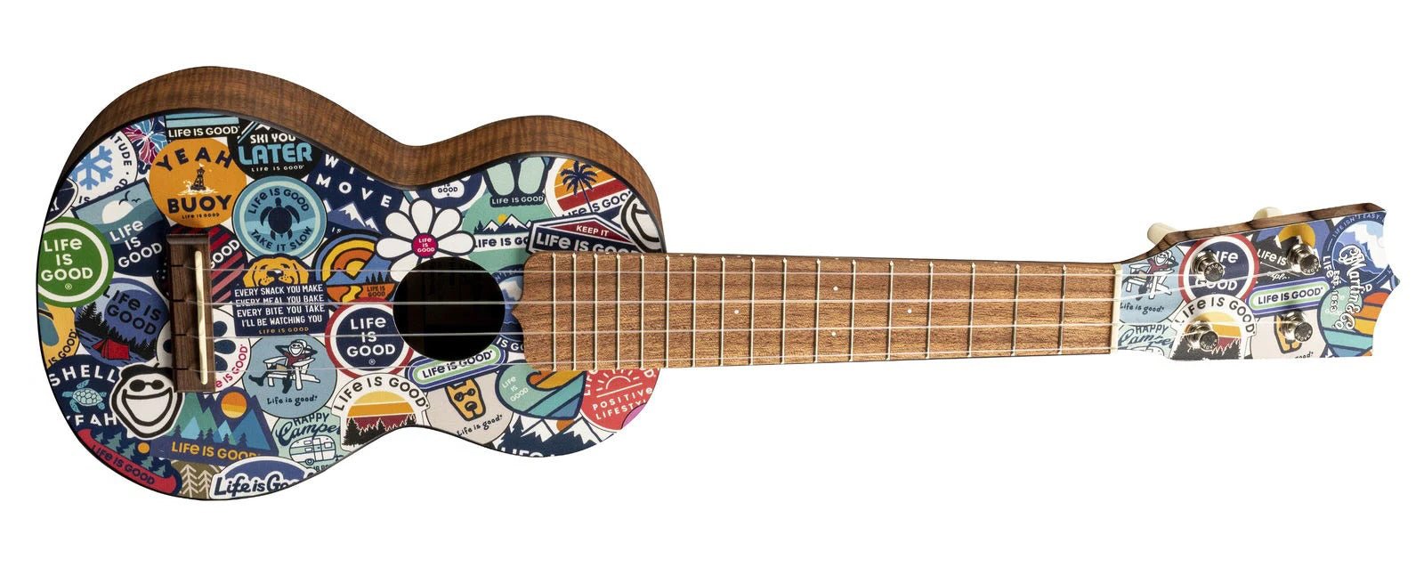 Martin & Co. 0XK Life Is Good Soprano Ukulele with Gigbag by Martin Guitar Co.