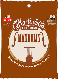 Martin Mandolin Strings, Light by Martin Guitar Co.