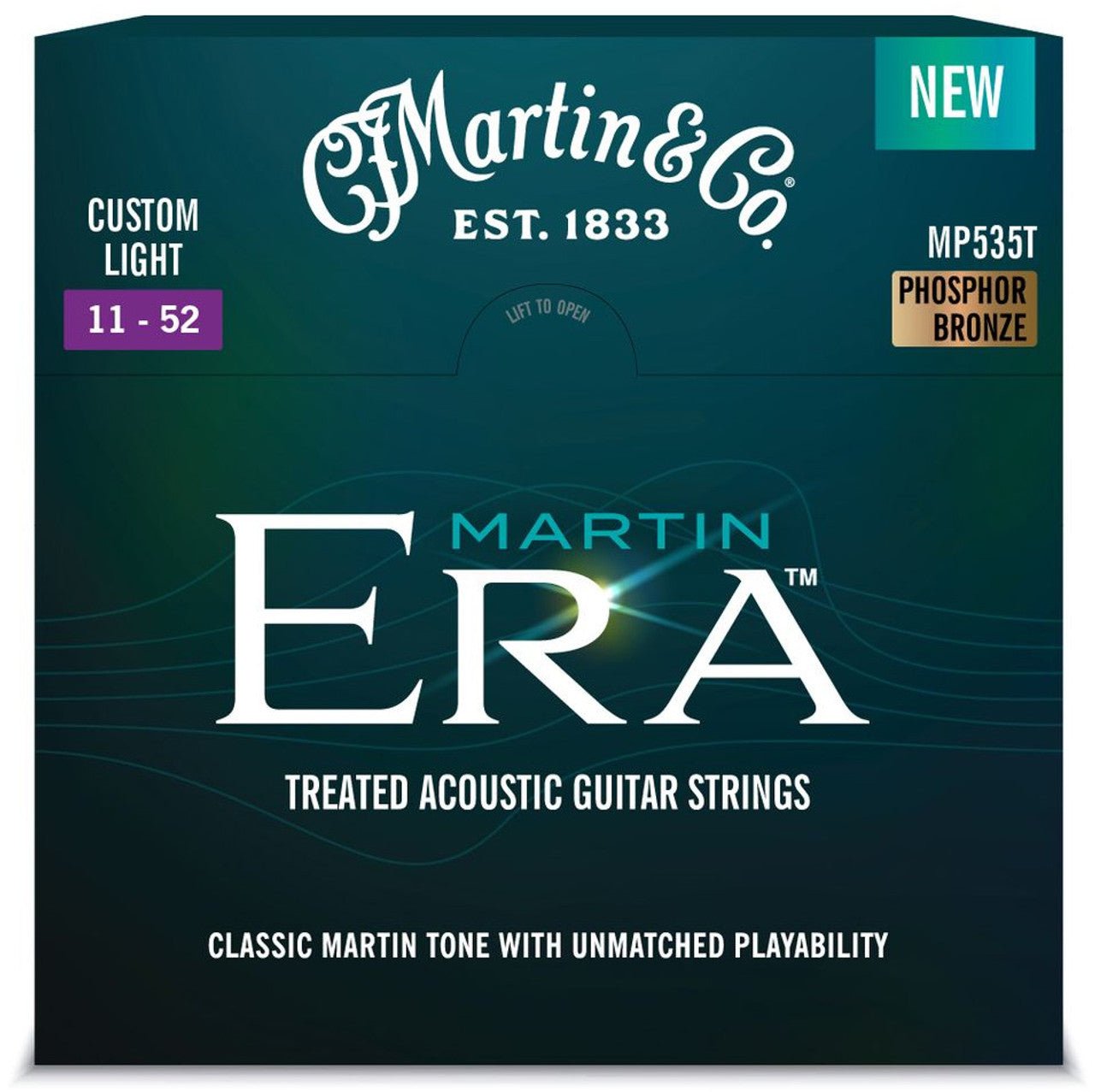 Martin MP535T Era Treated Flexible Core Phosphor Bronze Acoustic Guitar Strings by Martin Guitar Co.