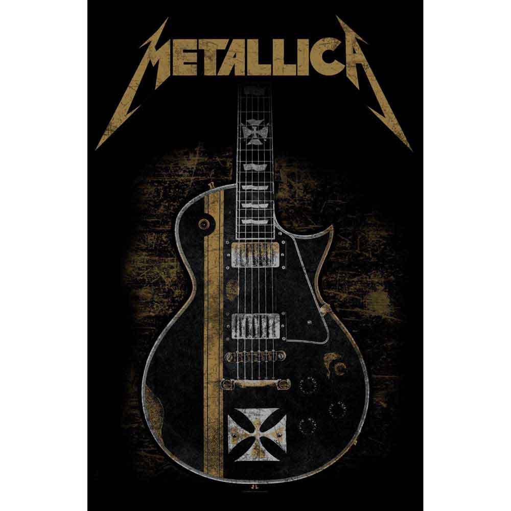Metallica Textile Poster Hetfield Guitar by Rock Off Trade