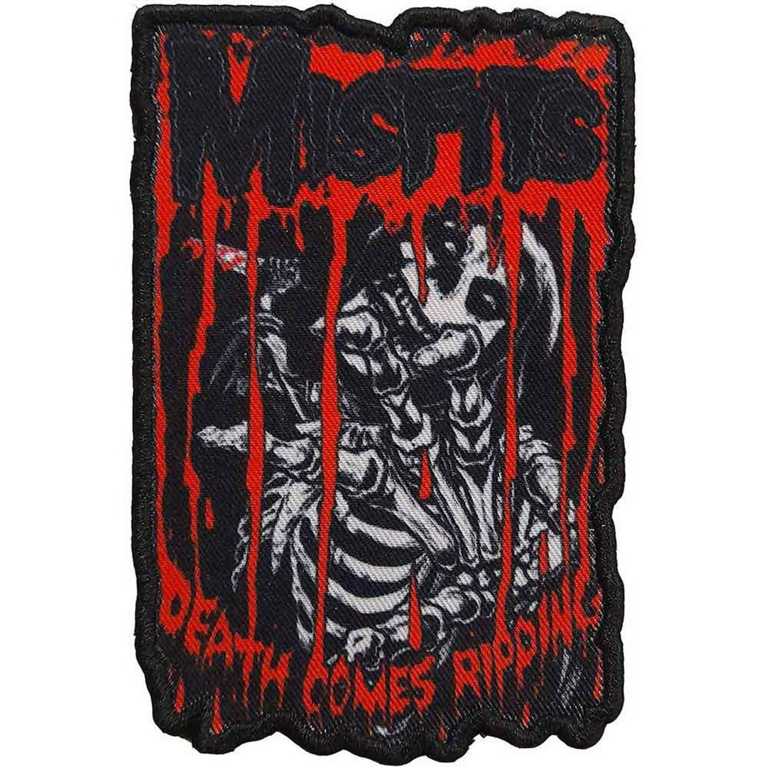 Misfits Standard Patch: Death Comes Ripping by Rock Off Trade