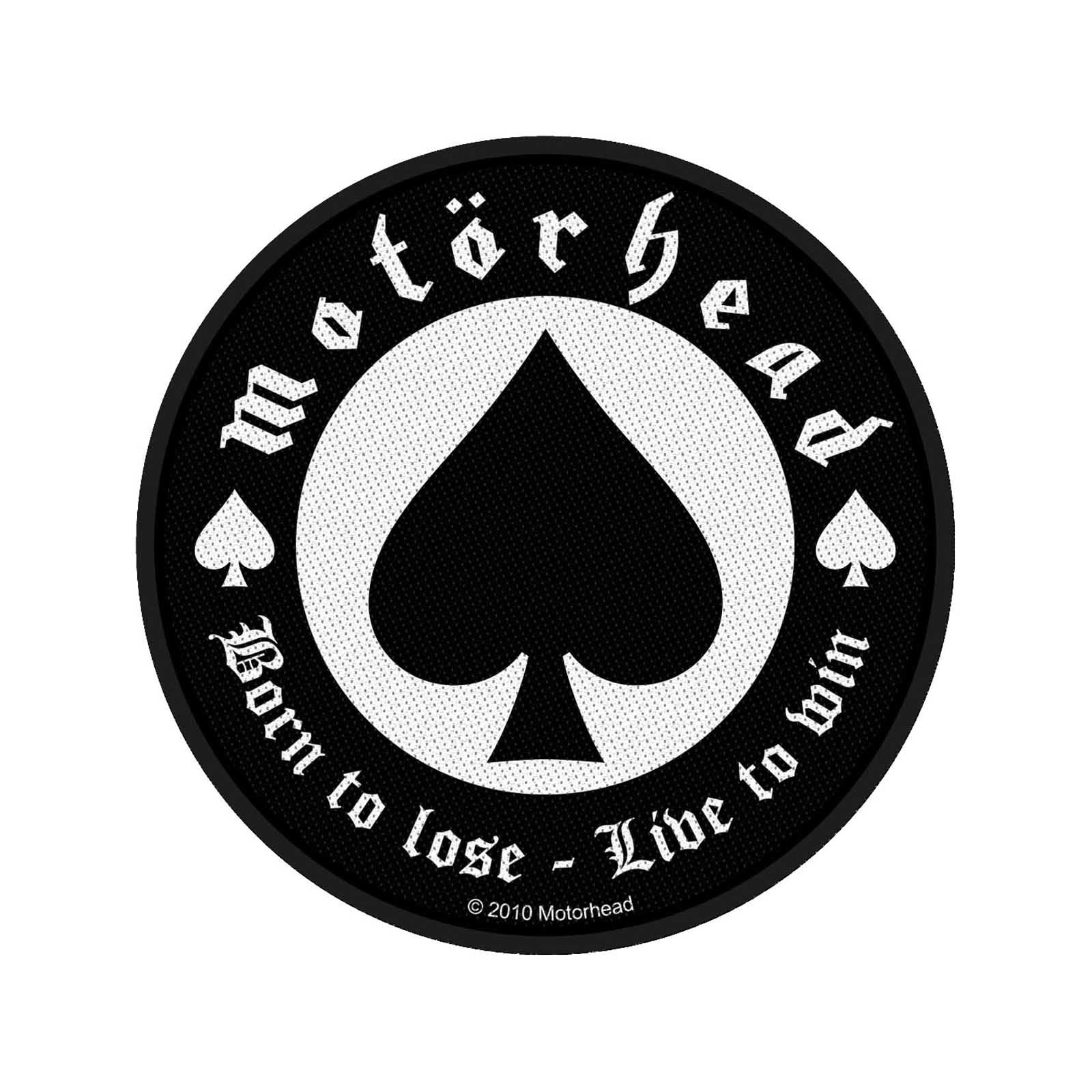MOTORHEAD STANDARD PATCH: BORN TO LOSE (LOOSE) by Rock Off Trade