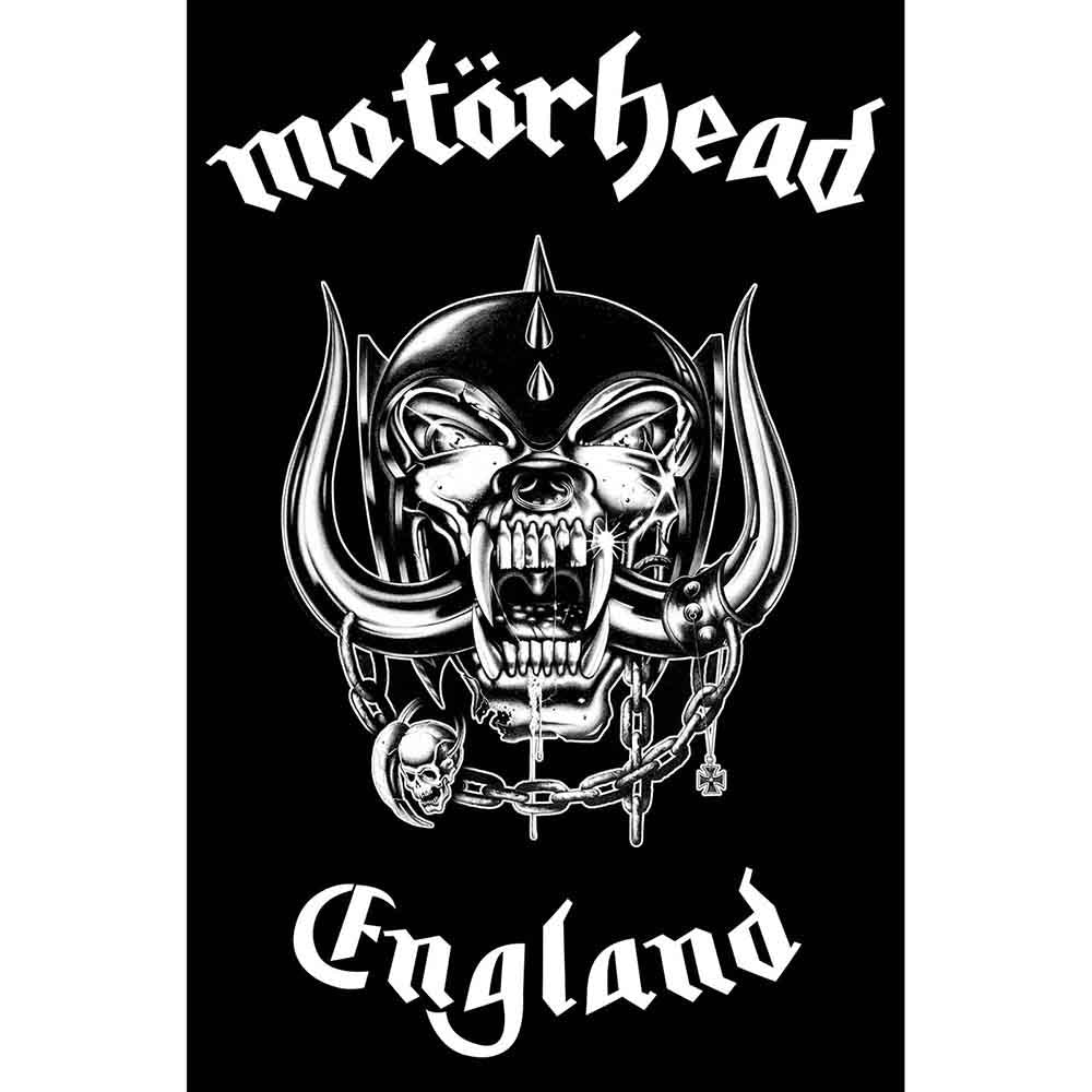 Motorhead Textile Poster England by Rock Off Trade