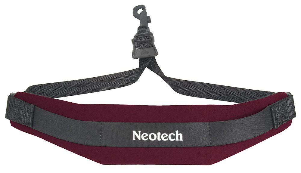 Neotech 1906162 Soft Sax Strap, Wine Red, Swivel Hook by Coast Music