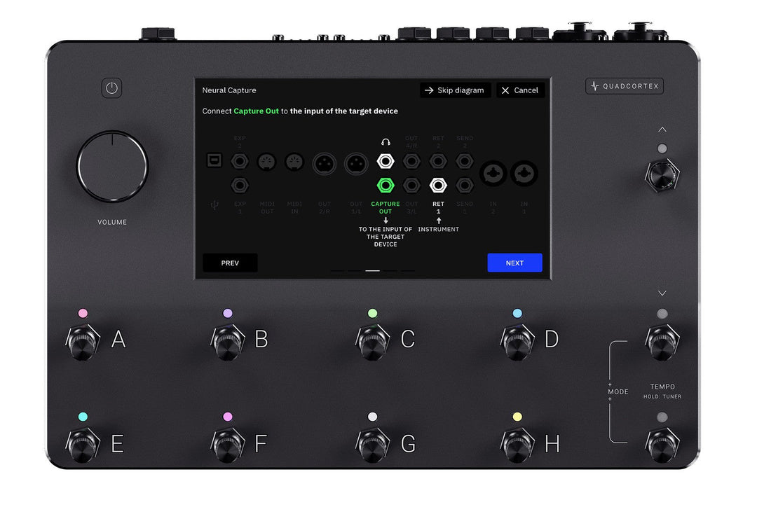 Neural DSP Quad Cortex Quad - Core Digital Effects Modeler / Profiling Pedal by B&J