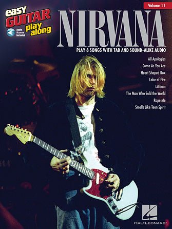 Nirvana Easy Guitar Play - Along Volume 11 Easy Guitar Play - Along Softcover Audio Online - TAB by Hal Leonard