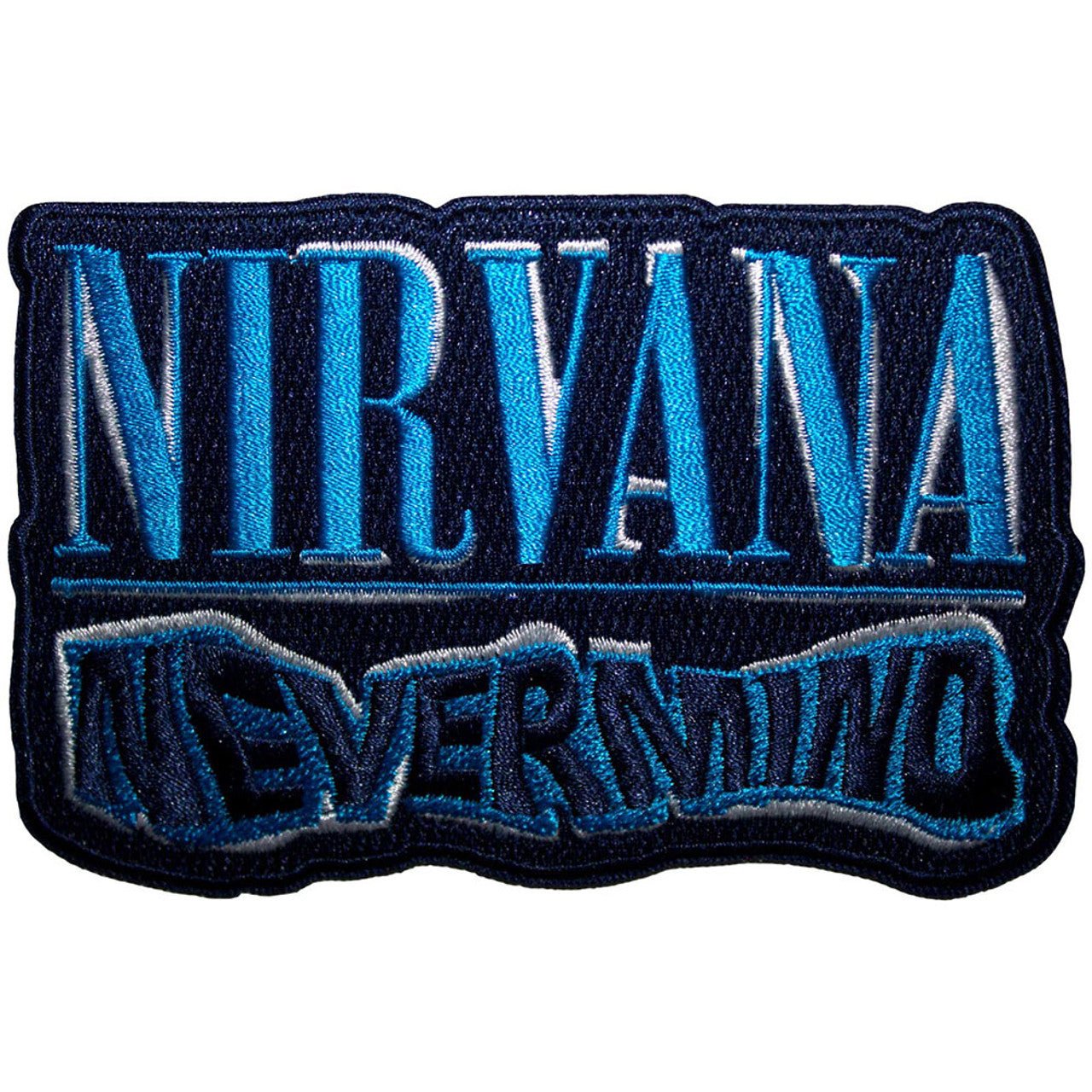 Nirvana Standard Patch: Nevermind Wavy Cut - Out by Rock Off Trade