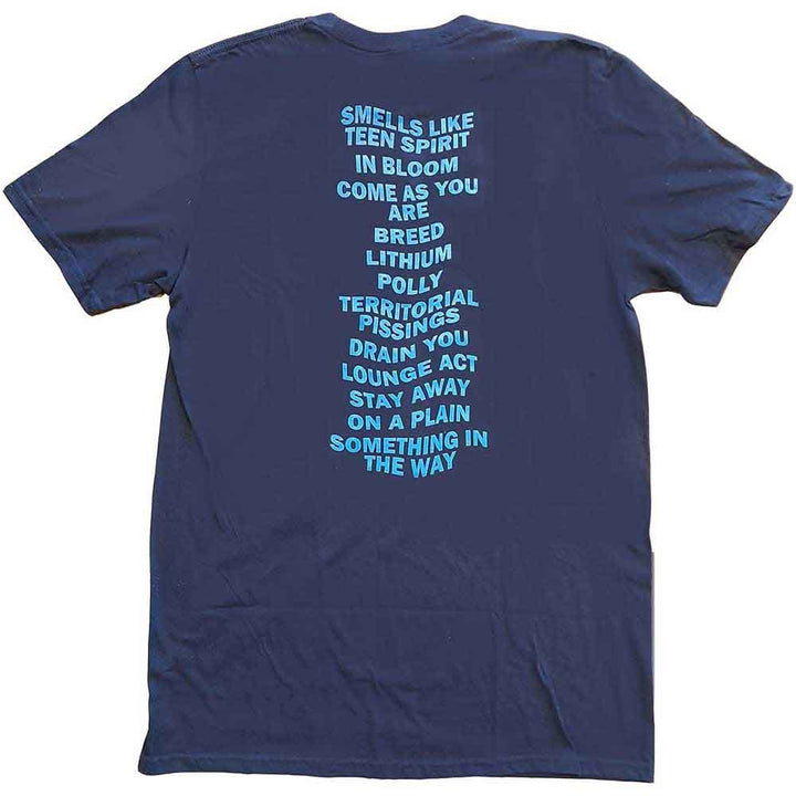 Nirvana Unisex T-Shirt Nevermind (Back Print) by Rock Off Trade