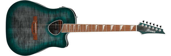 Ibanez Altstar Acoustic Electric Guitar ALT30, Emerald Doom Burst