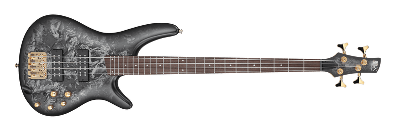Ibanez SR300EDX Bass Guitar, Black Ice Frozen Matte