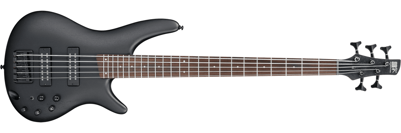 Ibanez SR305E 5 String Bass Guitar, Weathered Black