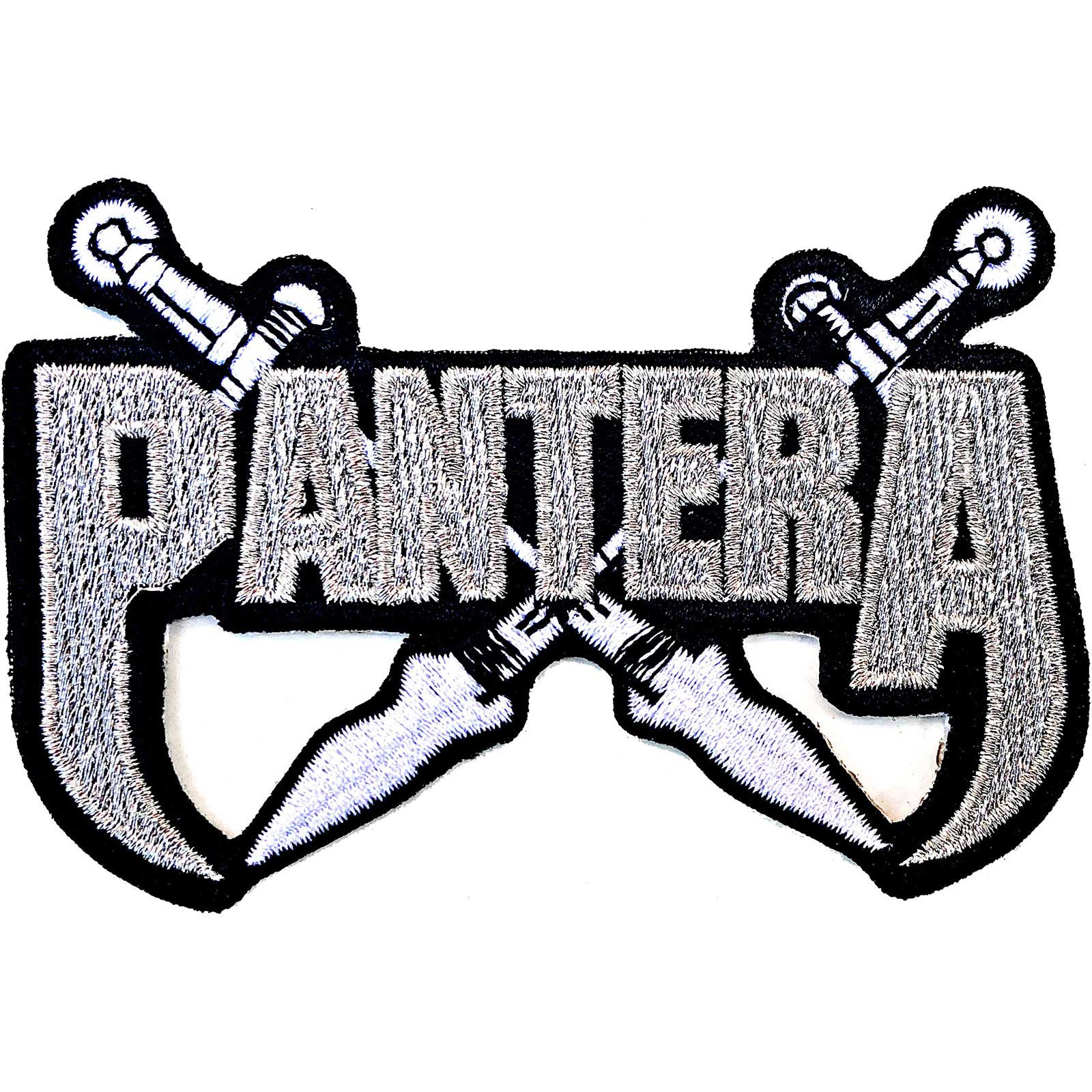 PANTERA STANDARD PATCH: SILVER SWORDS by Rock Off Trade