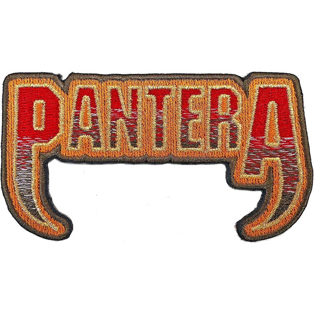 PANTERA STANDARD WOVEN PATCH: FANGS LOGO by Rock Off Trade