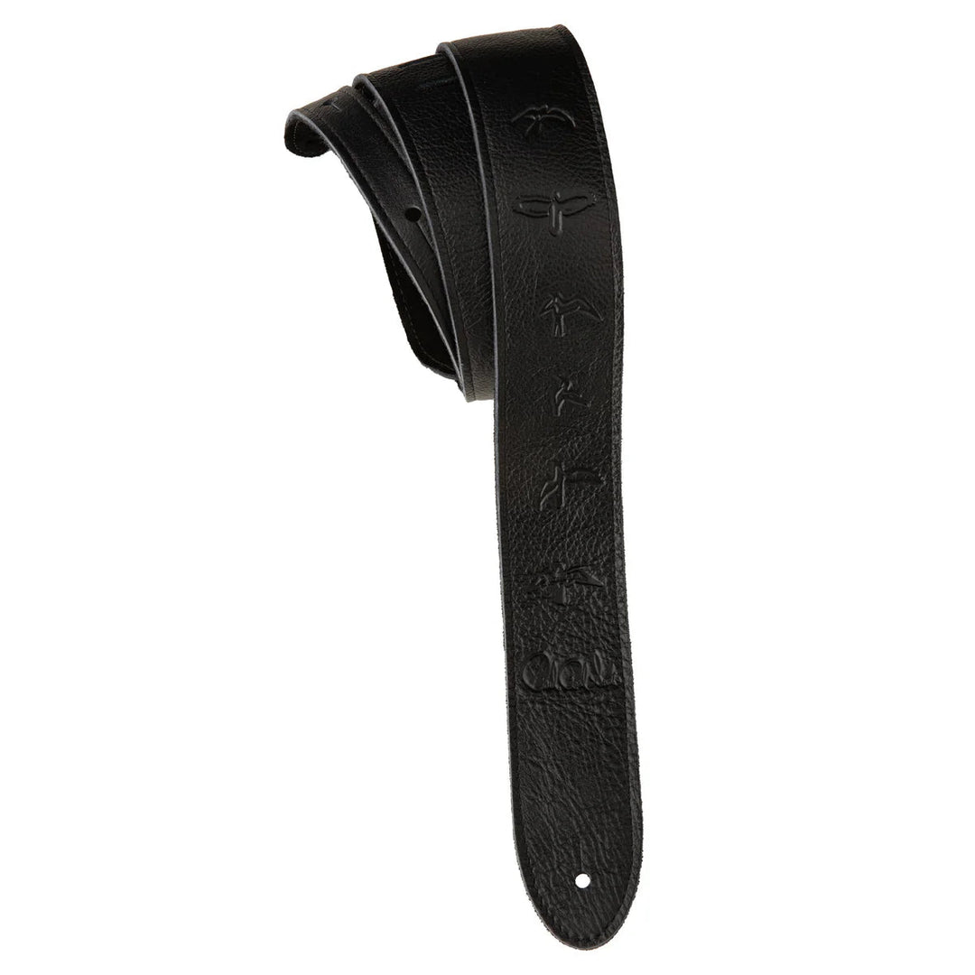 Paul Reed Smith PRS 2” Leather Strap, Embossed Birds, Black by PRS