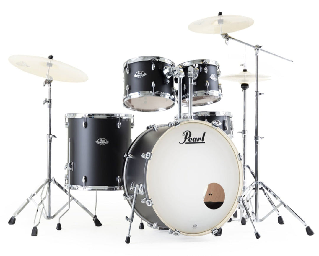 Pearl Pearl 5 - Piece Drum Shell Pack – Satin Shadow Black by Erikson Music