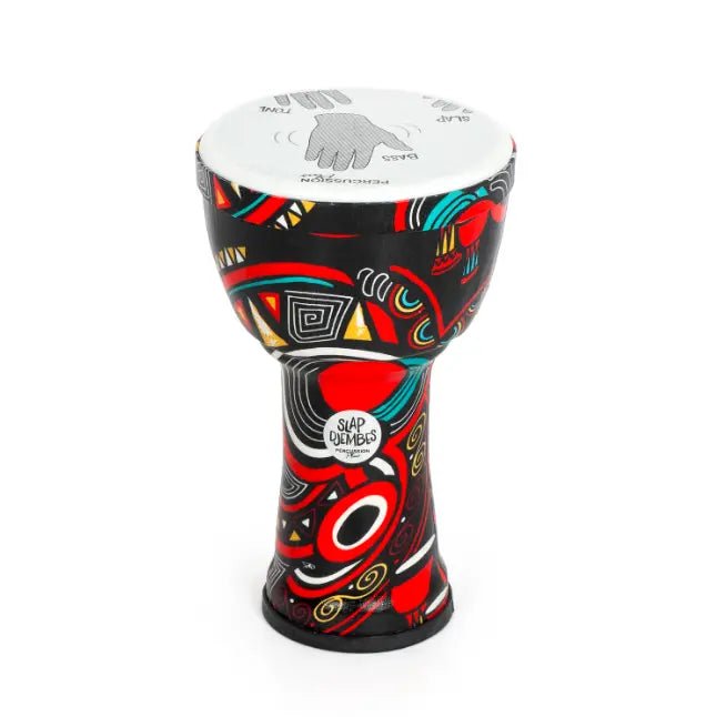 Percussion Plus 12'' Pretuned Slap Djembe - Carnival by Percussion Plus
