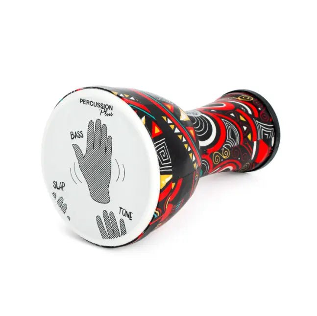 Percussion Plus 12'' Pretuned Slap Djembe - Carnival by Percussion Plus
