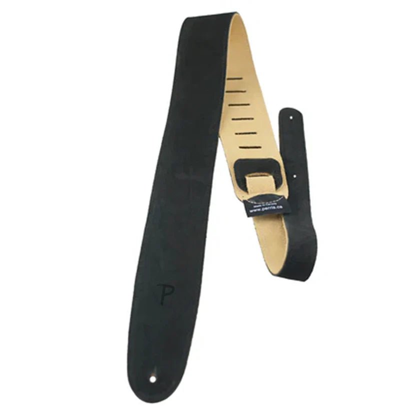 Perri's Black Soft Suede Guitar Strap by Perri's Leathers