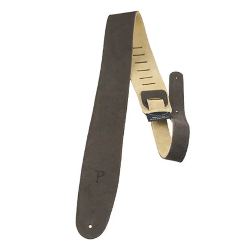 Perri's Brown Soft Suede Guitar Strap by Perri's Leathers