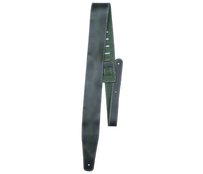 Perri's Green Baseball Leather Guitar Strap by Perri's Leathers