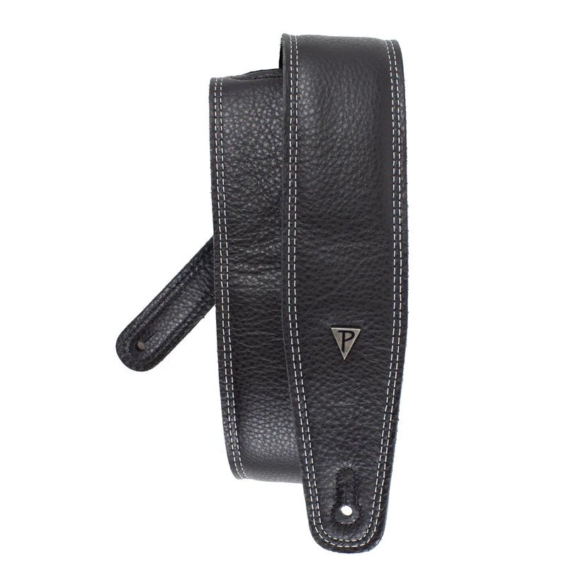 Perri's MOTO SERIES Padded Guitar Strap - Black by Perri's Leathers