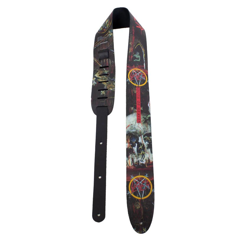 Perri's Slayer South of Heaven Printed Leather Guitar Strap by Perri's Leathers