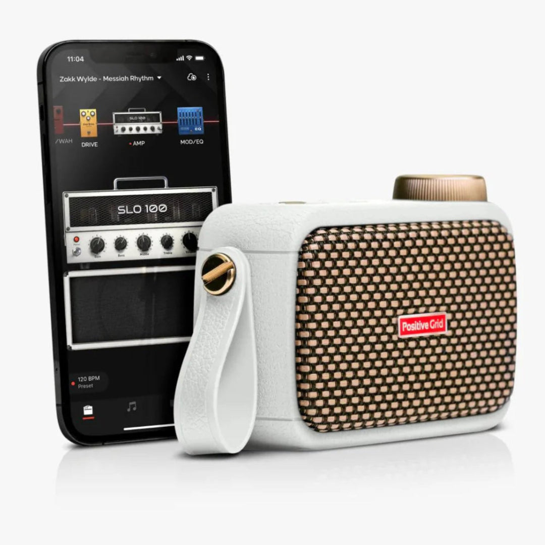 Positive Grid SPARK GO Portable Smart Guitar Amp & Bluetooth® Speaker - Pearl by Coast Music