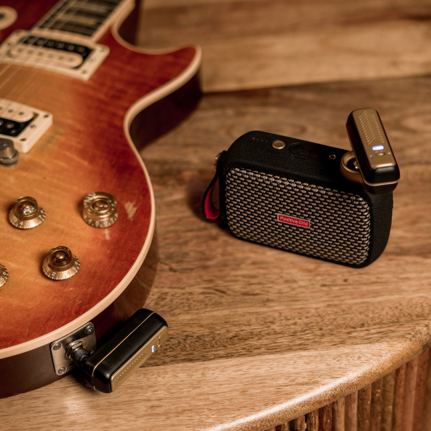 Positive Grid Ultra - Low Latency Wireless Guitar System, Gold by Coast Music