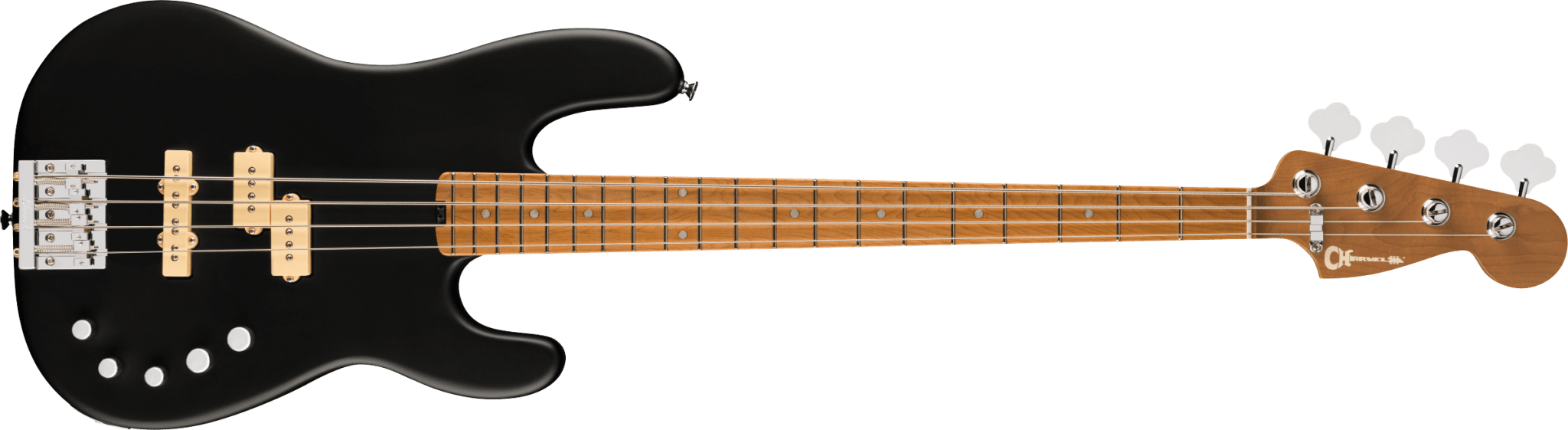 Pro - Mod San Dimas® Bass PJ IV, Caramelized Maple Fingerboard, Satin Black by FMIC