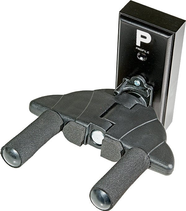 Profile AutoClamp Wall Mount Guitar Hanger, Black Wood by Coast Music