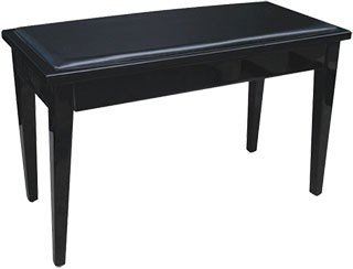 Profile Piano Bench w/ Compartment Black PPB - 102C by Coast Music