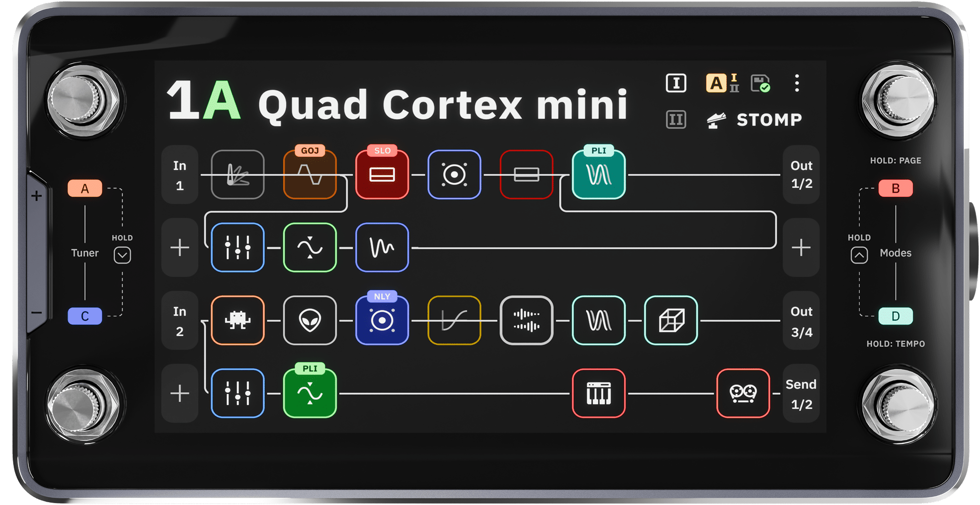 Quad Cortex Mini Modeling and Effects Processor – Faders Music Inc.