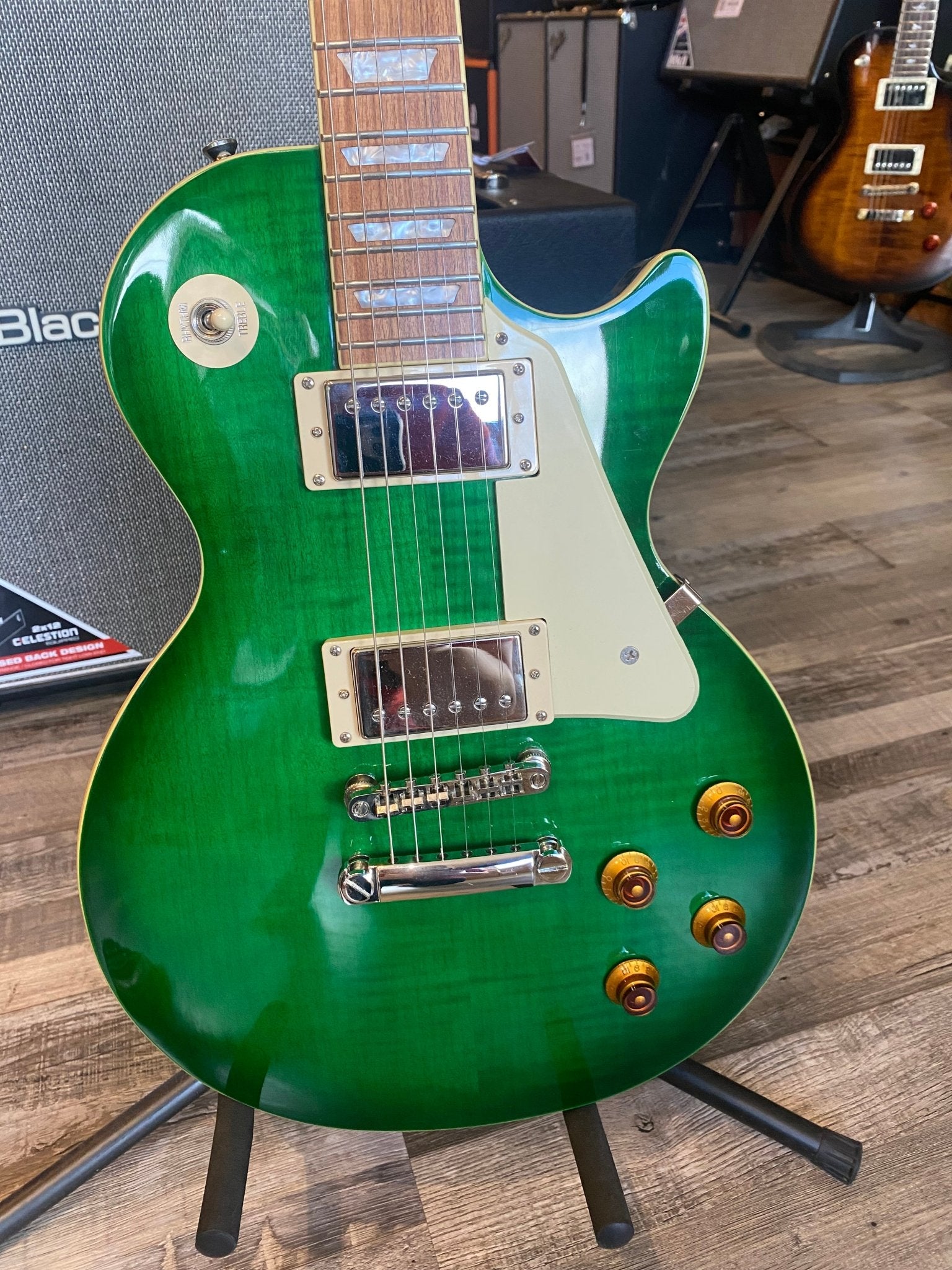 RARE Used Epiphone Les Paul Standard Translucent Green by Used