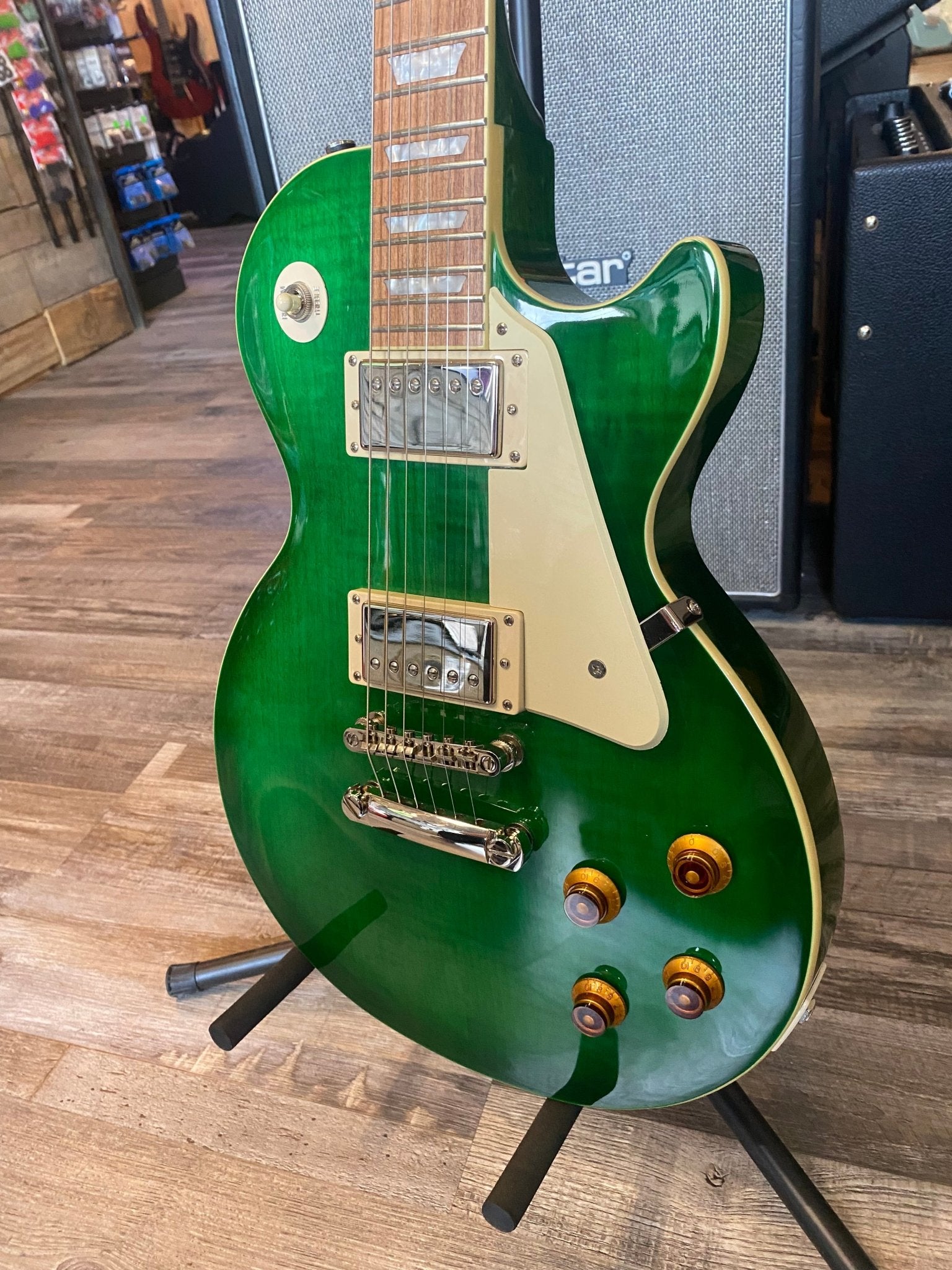 RARE Used Epiphone Les Paul Standard Translucent Green by Used