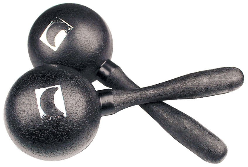 Rhythm Tech Fiberglass Maracas, Large, Black by Coast Music