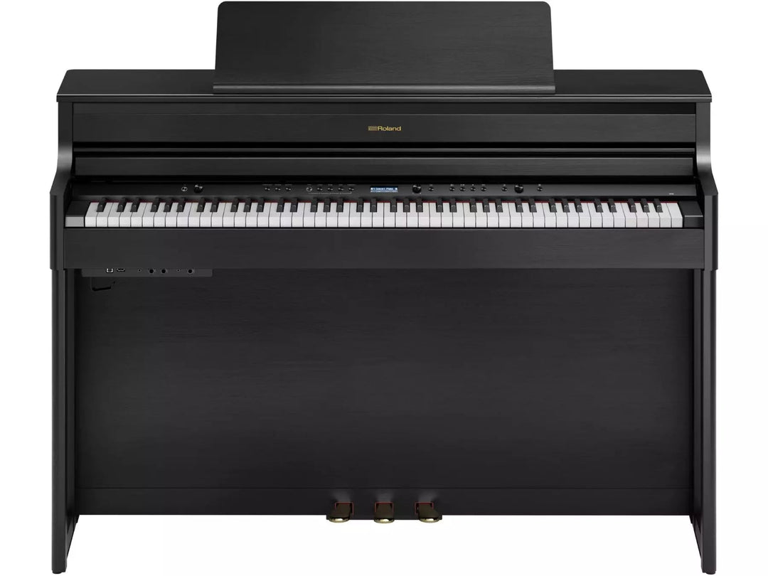 Roland HP704 Digital Piano with Stand - Charcoal Black by Roland Canada