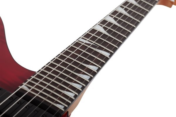 Schecter Avenger Standard Electric Guitar, Blood Burst by Erikson Music