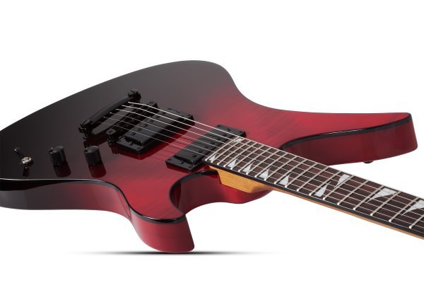Schecter Avenger Standard Electric Guitar, Blood Burst by Erikson Music