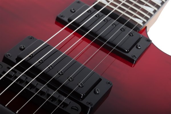 Schecter Avenger Standard Electric Guitar, Blood Burst by Erikson Music