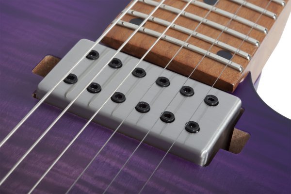 Schecter C - 1 Standard Plus Electric Guitar, Transparent Purple Burst by Schecter