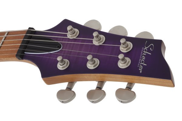 Schecter C - 1 Standard Plus Electric Guitar, Transparent Purple Burst by Schecter