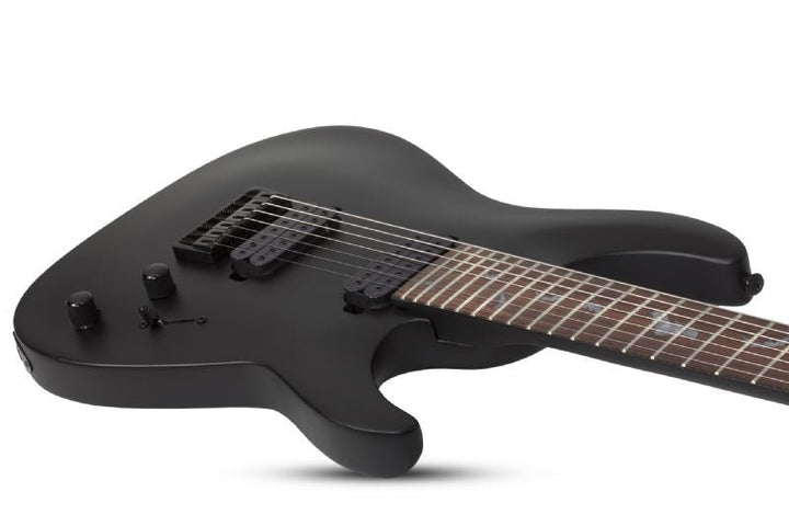 Schecter Damien - 7 7 - String Electric Guitar, Satin Black by Erikson Music