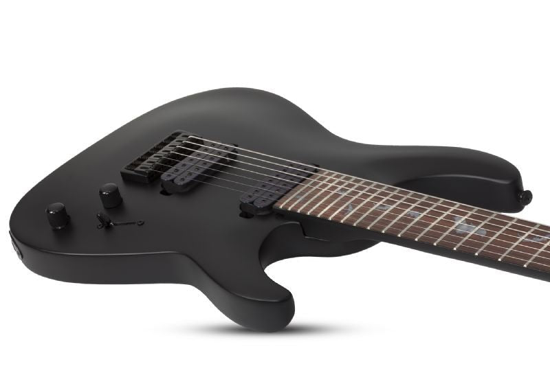 Schecter Damien - 7 7 - String Electric Guitar, Satin Black by Erikson Music