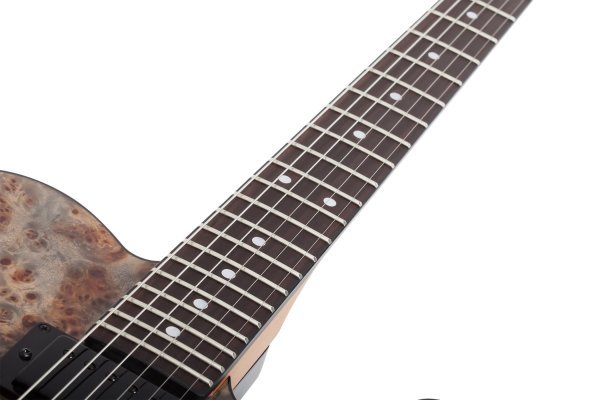 Schecter PT Standard Electric Guitar, Black Fade Burst Burl by Schecter