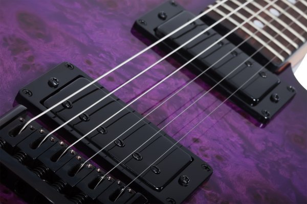 Schecter PT Standard Electric Guitar, Purple Burst Burl by Schecter
