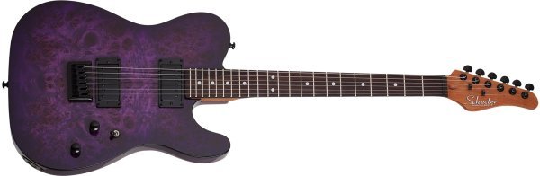 Schecter PT Standard Electric Guitar, Purple Burst Burl by Schecter