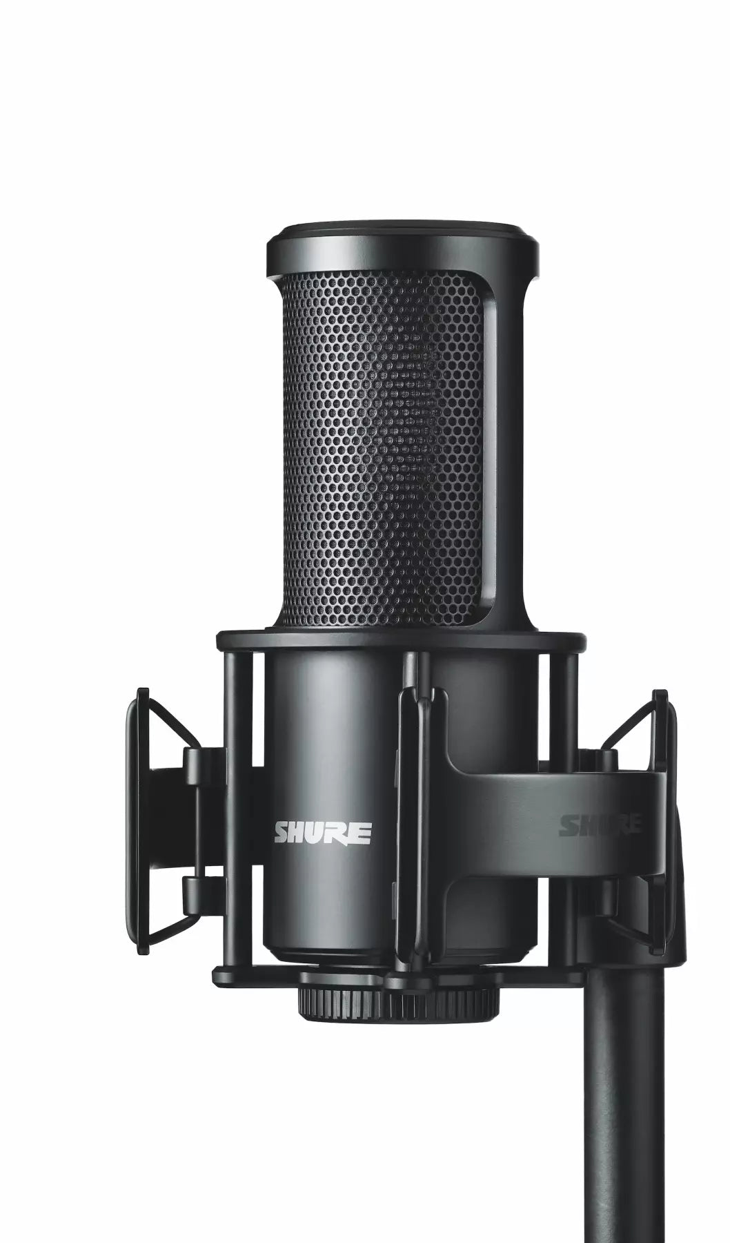 Shure SM4 Dual Diaphragm Condenser Microphone Kit with Shockmount - Black by SFM