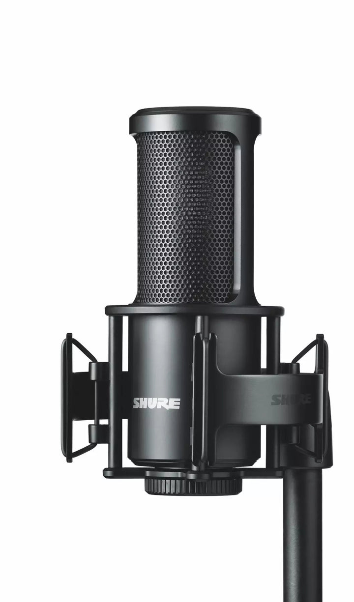 Shure SM4 Dual Diaphragm Condenser Microphone Kit with Shockmount - Black by SFM